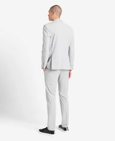 Shop Kenneth Cole Slim-fit Suit In Silver