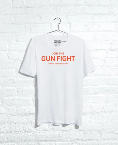 Shop Kenneth Cole Site Exclusive! Join The Gun Fight T-shirt In White