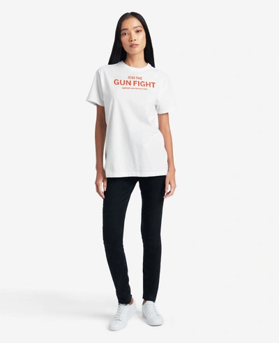 Shop Kenneth Cole Site Exclusive! Join The Gun Fight T-shirt In White