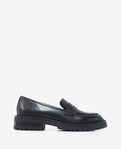 Shop Kenneth Cole Fatima Loafer In Black Leather