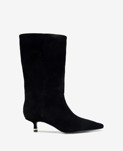 Shop Kenneth Cole Meryl Bootie In Black Suede