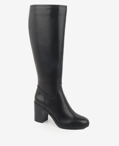 Shop Kenneth Cole Veronica Tall Knee Boot In Black Leather