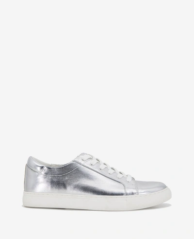 Shop Kenneth Cole Women's Leather Kam Sneaker In Silver