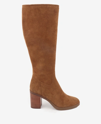 Shop Kenneth Cole Veronica Tall Knee Boot In Tobacco Suede