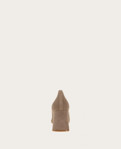 Gentle Souls Women's Dionne Block Heel Pointy Toe Pumps In Mushroom
