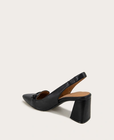 Gentle Souls Dionne Leather Slingback Heel In Black