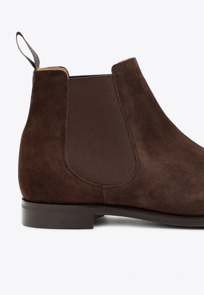 Shop Church's Amberley Suede Chelsea Boots In Brown