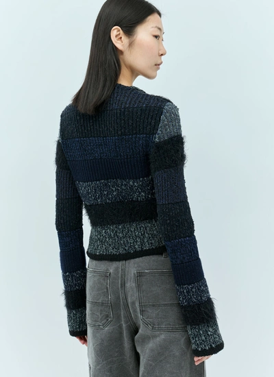 Shop Acne Studios Women Fringe Sweater In Blue