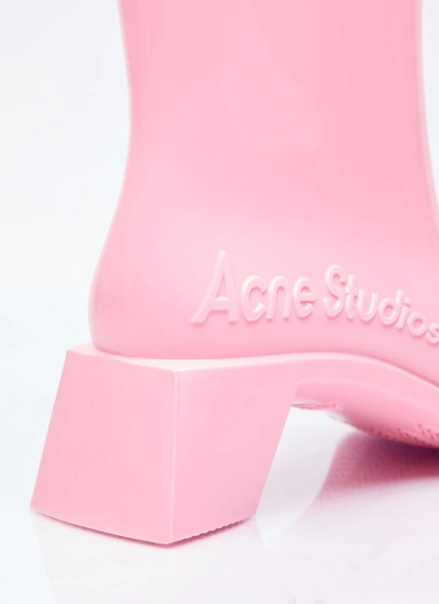 Shop Acne Studios Women Rubber Ankle Boots In Pink
