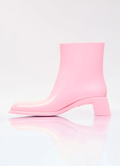Shop Acne Studios Women Rubber Ankle Boots In Pink
