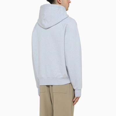 Shop Ami Alexandre Mattiussi Ami Paris Ami De Coeur Cashmere Blue Sweatshirt Hoodie Men