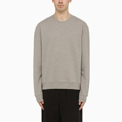 Shop Ami Alexandre Mattiussi Ami Paris Ami De Coeur Grey Crewneck Sweatshirt Men In Gray