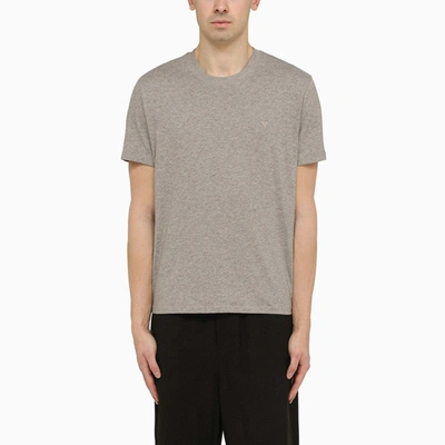 Shop Ami Alexandre Mattiussi Ami Paris Ami De Coeur Grey T-shirt Men In Gray