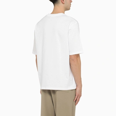 Shop Ami Alexandre Mattiussi Ami Paris Ami De Coeur White Oversize T-shirt Men