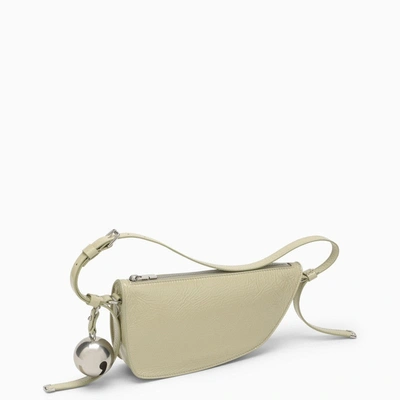 Burberry Patent Leather Shield Sling Shoulder Bag With Silver-tone Ch In Green