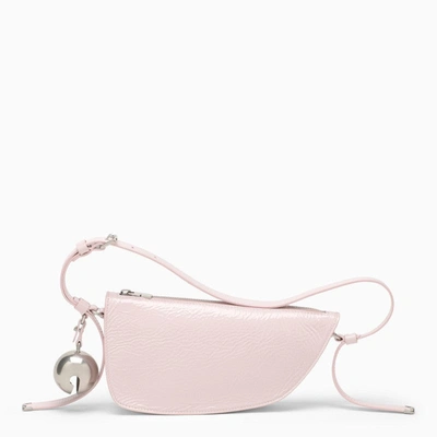 Shop Burberry Small Shield Pink Leather Bag Women