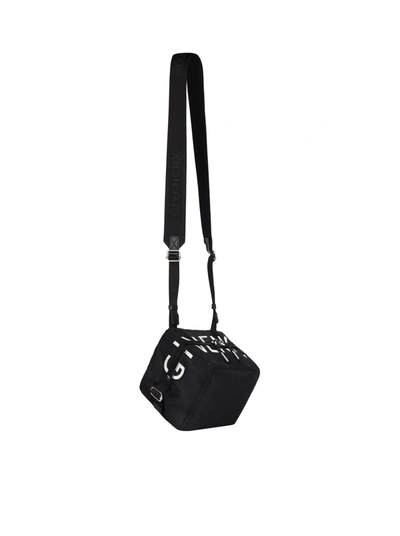 Shop Givenchy Men Small Pandora Bag In Nylon In Black