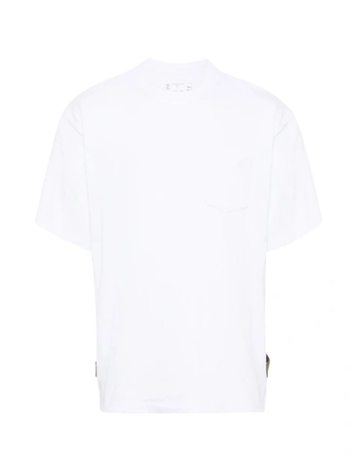Shop Sacai T-shirts In White