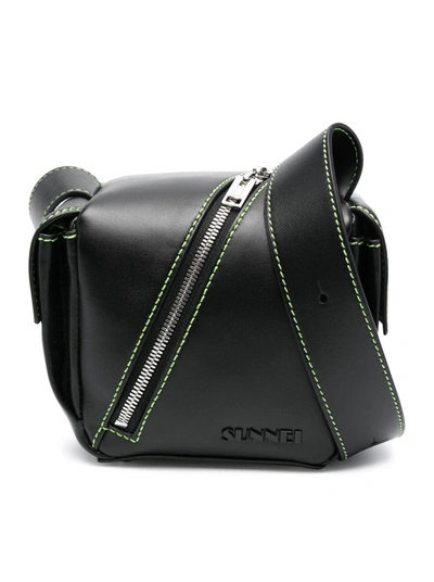 Shop Sunnei Shoulder Bags In Black