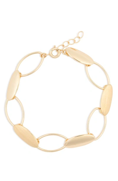 Shop Nordstrom Rack Oval Chain Link Bracelet In Gold