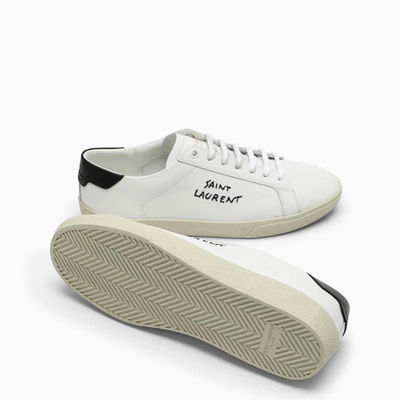 Shop Saint Laurent White Sl06 Low Sneakers Men