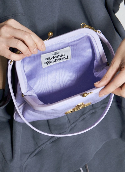 Shop Vivienne Westwood Women Vivienne's Clutch In Purple