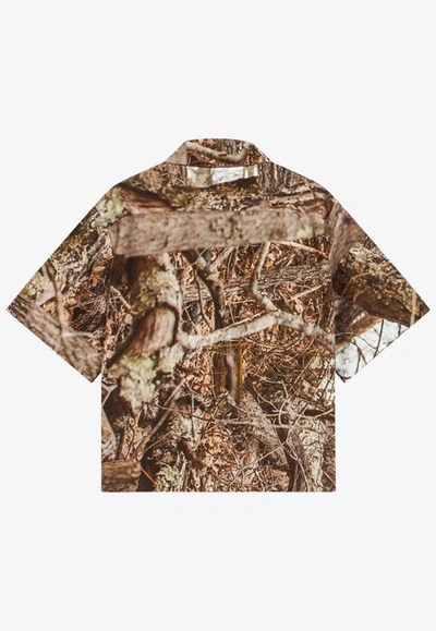 Shop 1989 Studio Camouflage Print Oversized Shirt In Multicolor