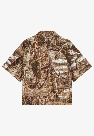 Shop 1989 Studio Camouflage Print Oversized Shirt In Multicolor