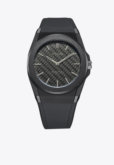 Shop D1 Milano Carbonlite 40.5 Mm Watch In Black