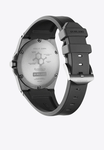 Shop D1 Milano Carbonlite 40.5 Mm Watch In Black