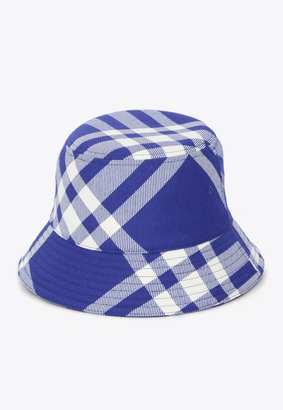 Burberry Wool Bucket Hat In Blue