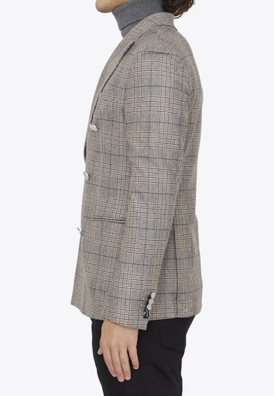 Tonello Beige Wool Jacket In Gray