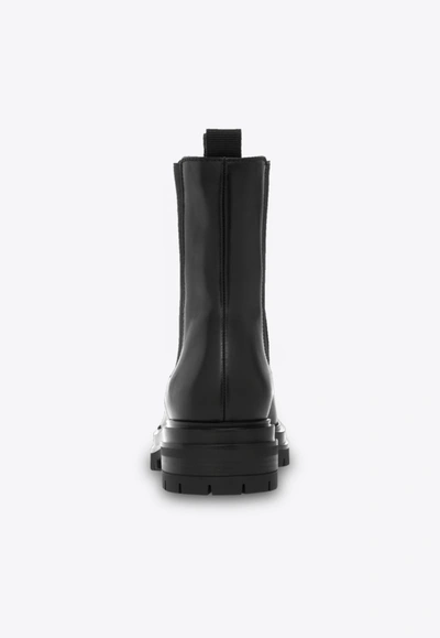 Gianvito Rossi Chester Leather Chelsea Boots In Black