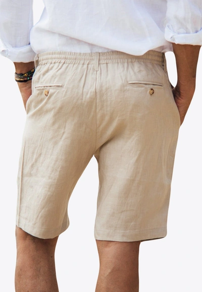 Les Canebiers Cimes Bermuda Shorts In Beige
