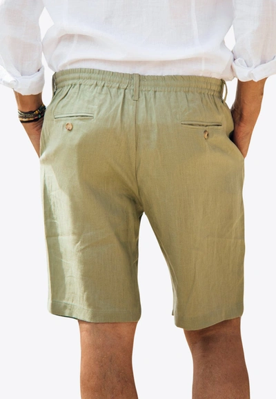 Les Canebiers Cimes Bermuda Shorts In Khaki