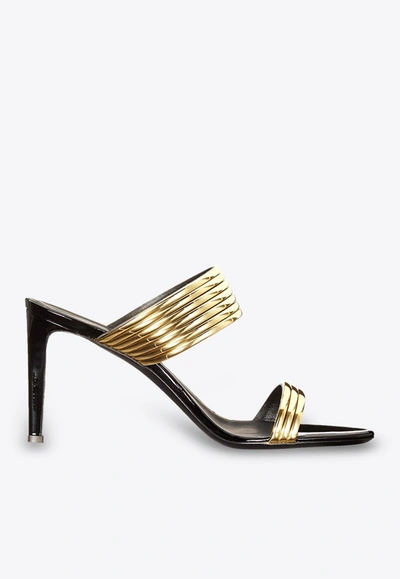 Shop Giuseppe Zanotti Clizia 85 Patent Leather Sandals- Delivery In 3-4 Weeks In Black