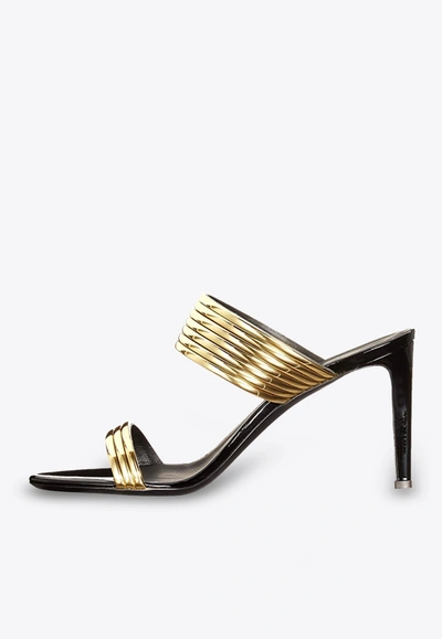 Shop Giuseppe Zanotti Clizia 85 Patent Leather Sandals- Delivery In 3-4 Weeks In Black