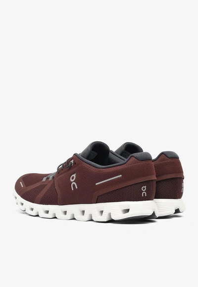 On Running Cloud 5 Running Sneakers In Burgundy