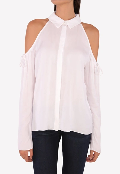 Cushnie Et Ochs Cold-shoulder Blouse In White