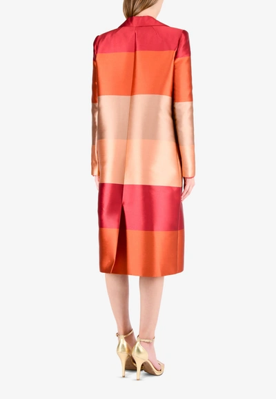 Bibhu Mohapatra Colorblock Long Sleeved Coat In Red