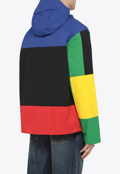 Shop Polo Ralph Lauren Colorblocked Zip-up Jacket In Multicolor