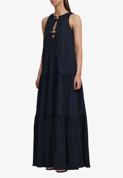 Shop Acler Conara Sleeveless Maxi Dress In Black