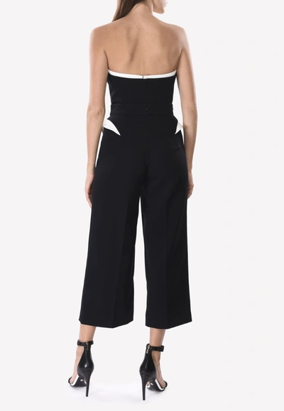 Mugler Corset Crop Top In Monochrome