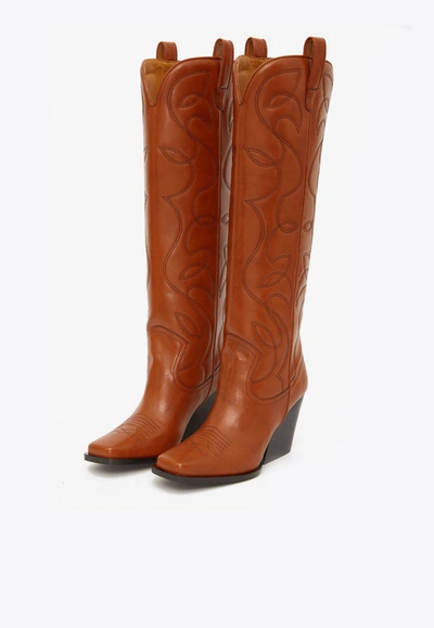 Stella Mccartney Cowboy Boots In Brown