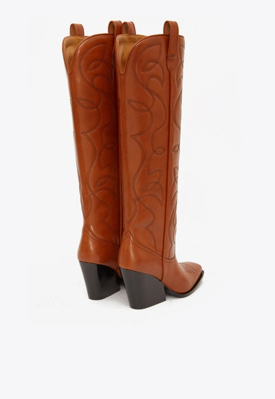 Stella Mccartney Cowboy Boots In Brown