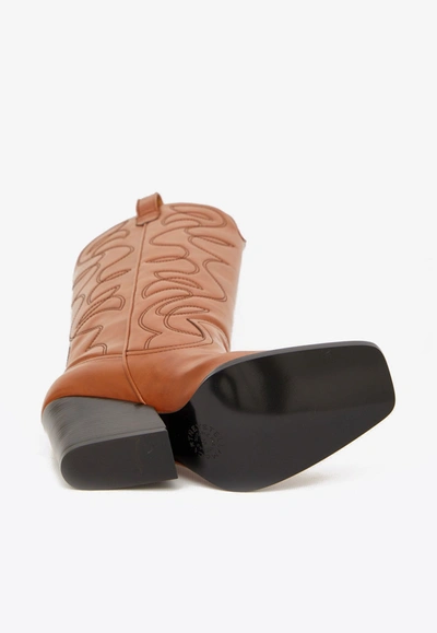 Stella Mccartney Cowboy Boots In Brown