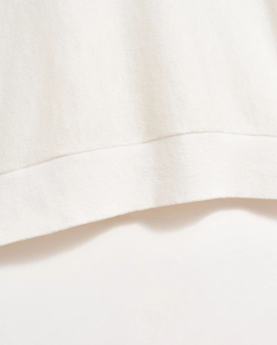 Shop Billy Reid Drape Sleeve Fine Gauge Tee In White