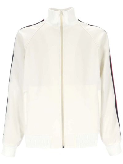 Shop Gucci Coats In Off White/mix