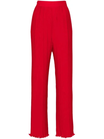 Shop Lanvin Pleated Pants Clothing In Red