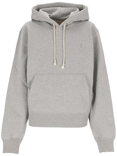 Shop Saint Laurent Sweaters In Grey